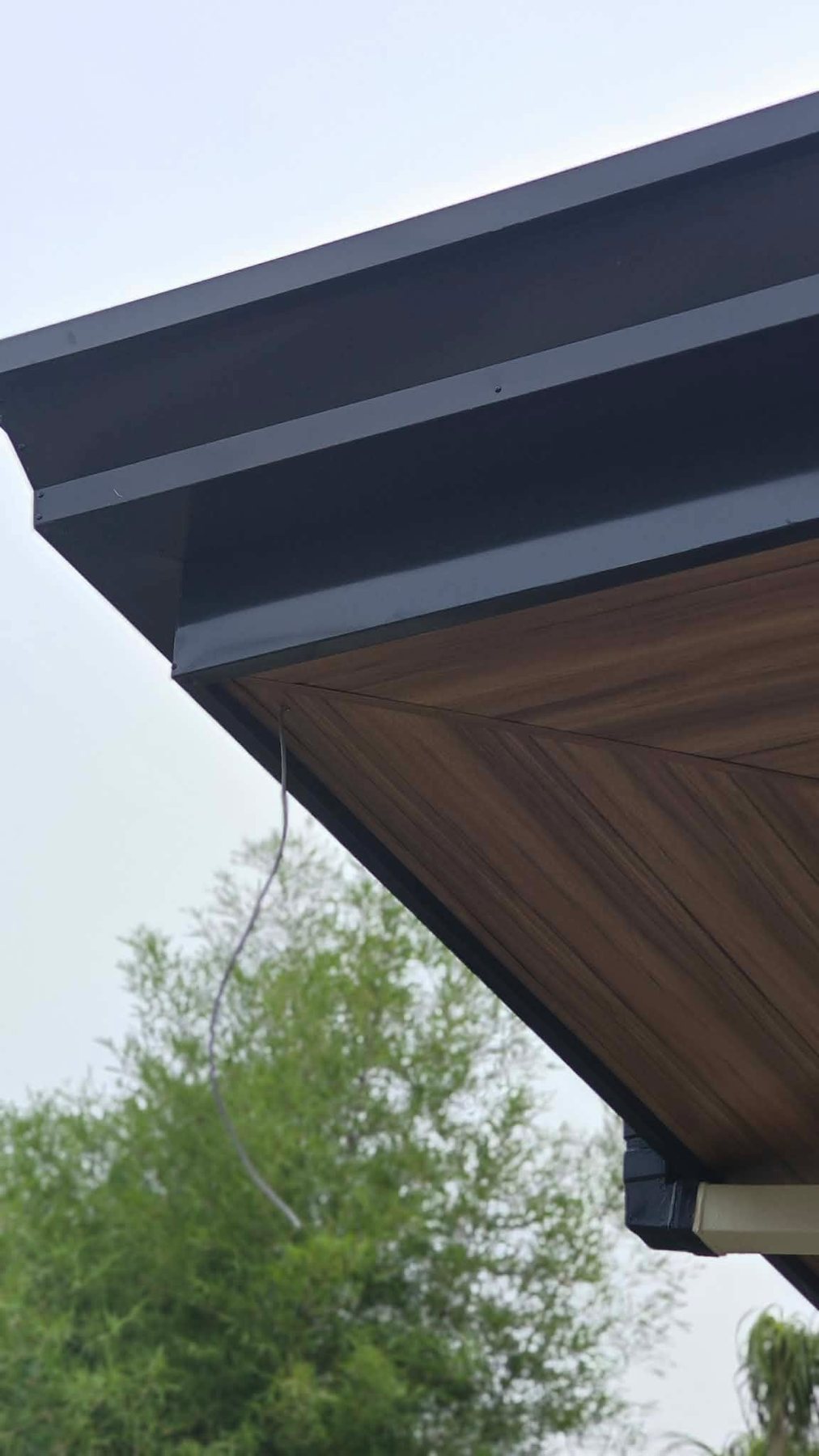 Exterior soffit detail after renovation